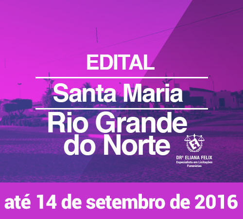 Registro de preços para prestação de serviços funerários de Santa Maria – RN